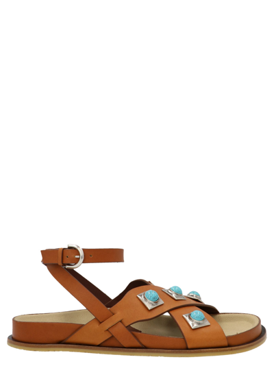 Shop Etro Crown Me Shoes In Brown