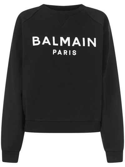 Shop Balmain Sweatshirt In Black