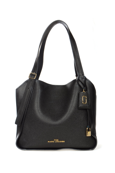 Shop Marc Jacobs Logo Tag Tote In Black