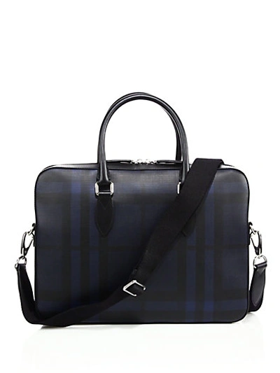 Burberry Hambleton Briefcase In Navy