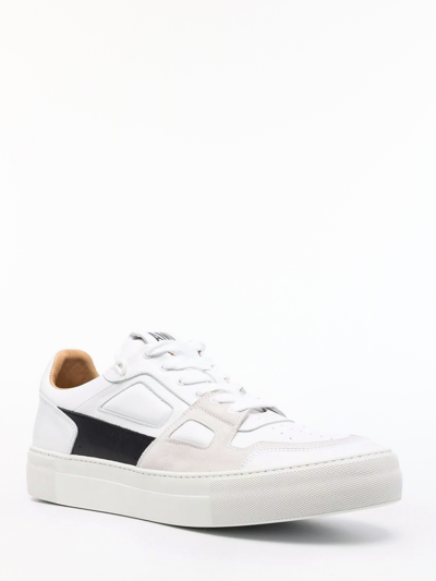 Shop Ami Alexandre Mattiussi Ami De Coeur Sneakers In White