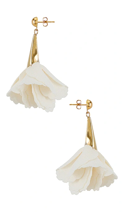Shop Shashi Florence Earrings In White