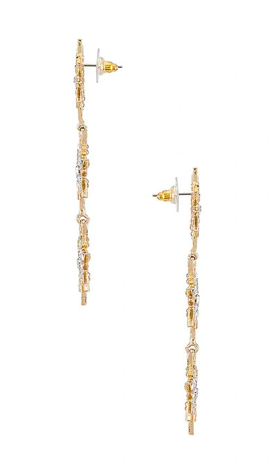Shop Shashi Celestial Drop Earrings In Metallic Gold