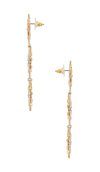 Shashi Celestial Drop Earrings In Metallic Gold