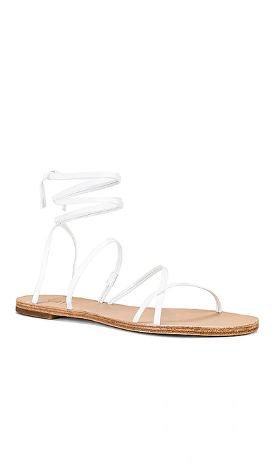 Shop Raye Tied Up Sandal In White
