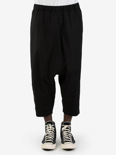 Shop Comme Des Garçons Shirt Pants With Low Crotch In Black