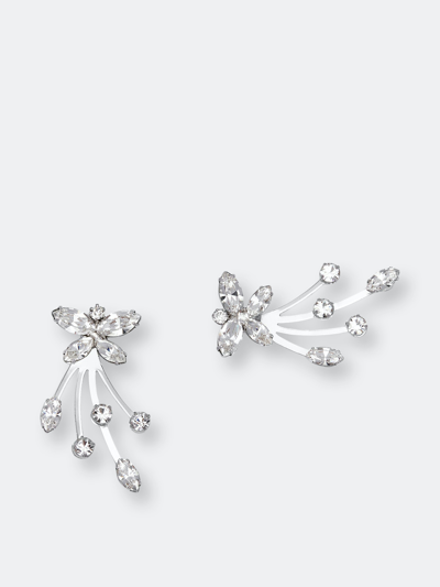 Shop Joomi Lim Azure Earrings In Grey