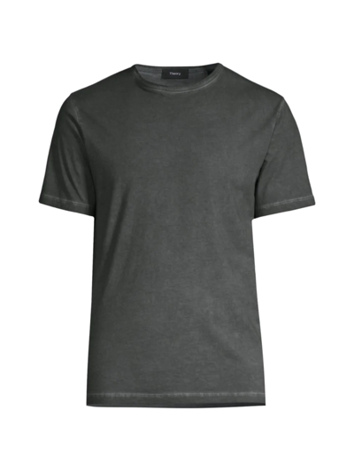 Shop Theory Men's Precise Luxe Cotton T-shirt In Dark Strat