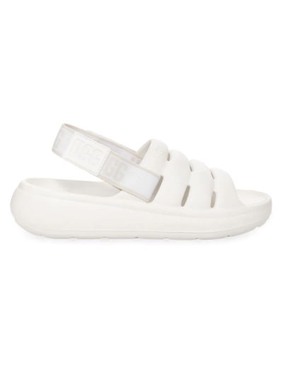 Shop Ugg Women's Sport Yeah Slingback Sandals In Bright White