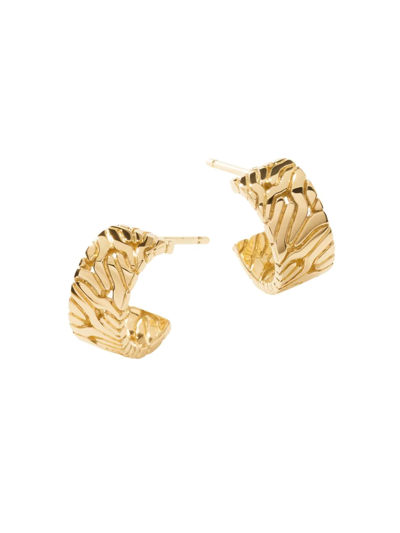 Shop John Hardy Women's Radial 18k Yellow Gold Hoop Earrings
