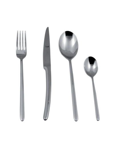 Shop Mepra Mosella 24-piece Cutlery Set In Stainless Steel