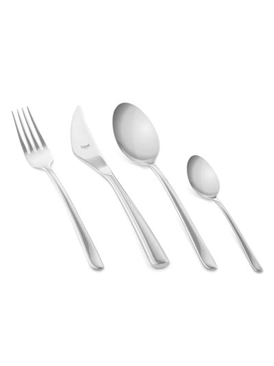 Shop Mepra Edera 24-piece Cutlery Set In Stainless Steel
