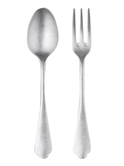 Shop Mepra Dolce Vita Fork & Spoon Serving Set In Silver