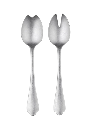 Shop Mepra Dolce Fork & Spoon Salad Serving Set In Silver