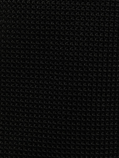 Dsquared2 Semi-sheer Silk Tie In Schwarz