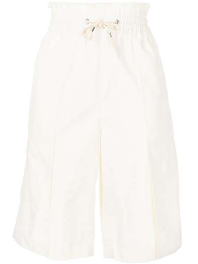 Shop Dion Lee Drawstring Track Shorts In Weiss