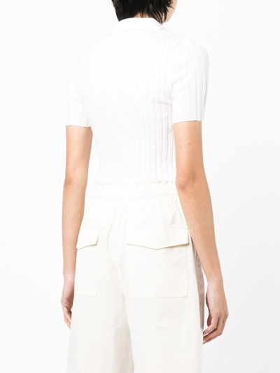 Shop Dion Lee Drawstring Track Shorts In Weiss