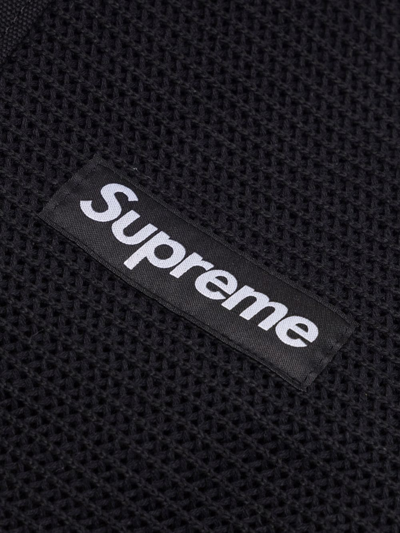 Shop Supreme String Logo-patch Tote Bag In Black