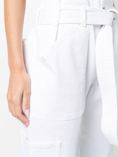P.a.r.o.s.h Paperbag-waist Trousers In Weiss