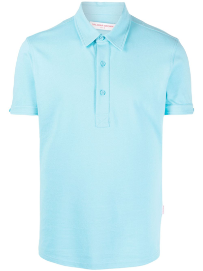 Shop Orlebar Brown Sebastian Polo Shirt In Blau