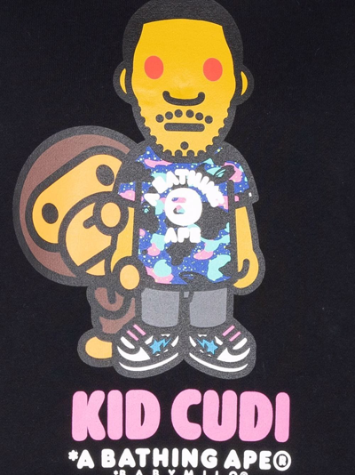 Shop A Bathing Ape X Kid Cudi Baby Milo Pullover Hoodie In Black