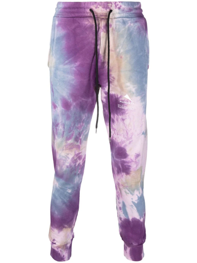 Shop Mauna Kea Tie-dye Tapered Joggers In Violett