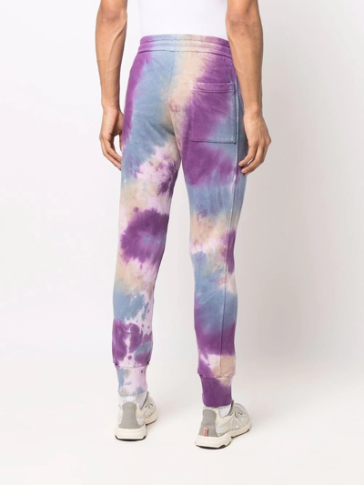 Shop Mauna Kea Tie-dye Tapered Joggers In Violett