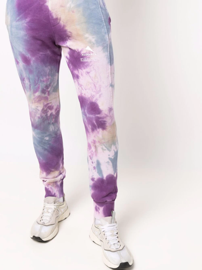 Shop Mauna Kea Tie-dye Tapered Joggers In Violett