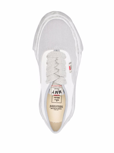 Miharayasuhiro Grey & White Peterson Low-top Sneakers In Grau