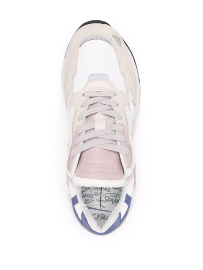 Shop Premiata Sharky Low-top Sneakers In Nude