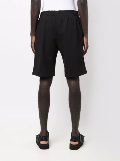 Shop Blue Sky Inn Washed-print Elasticated Shorts In Schwarz