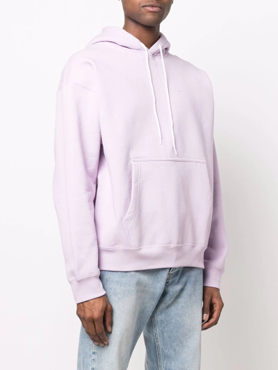 Shop Nike Lab Fleece Hoodie In Violett