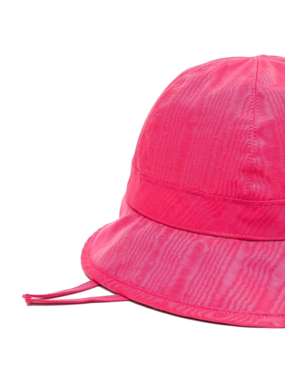 Shop Marine Serre Crescent Moon-print Bucket Hat In Rosa