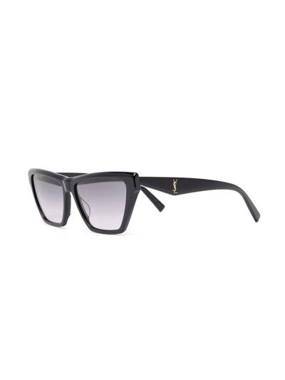 Saint Laurent Square-frame Sunglasses In Schwarz