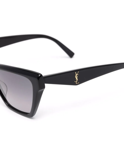 Saint Laurent Square-frame Sunglasses In Schwarz