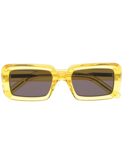 Shop Saint Laurent Square-frame Sunglasses In Gelb