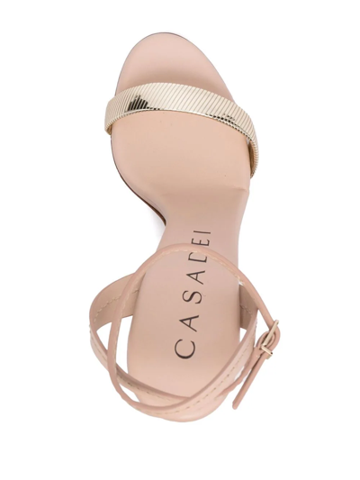 Shop Casadei Julia Roma Sandals In Nude