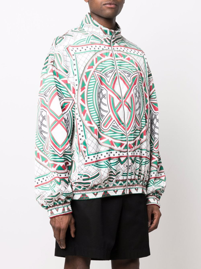 Daily Paper Moke Graphic-print Woven Jacket In Grün
