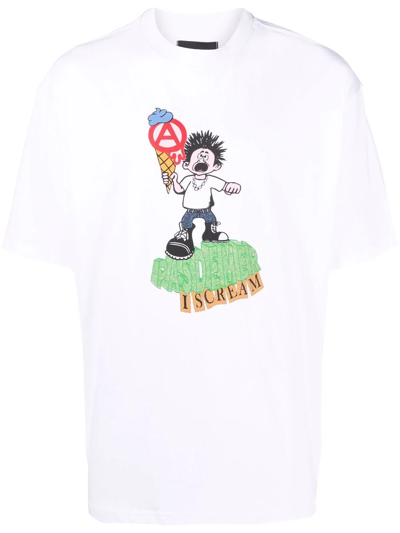 Shop Pas De Mer Logo-print T-shirt In Weiss