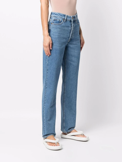 Shop By Malene Birger Straight-leg Denim Jeans In Blau