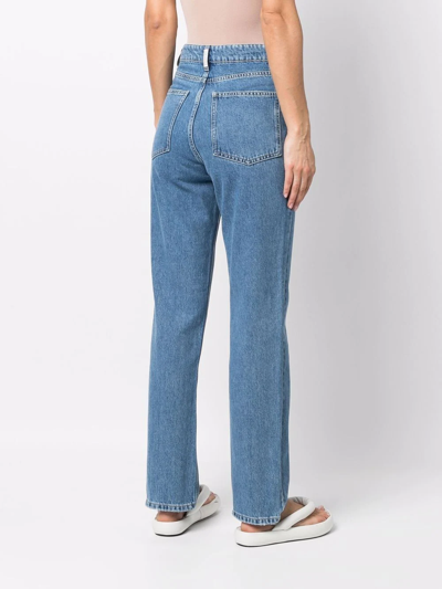 Shop By Malene Birger Straight-leg Denim Jeans In Blau