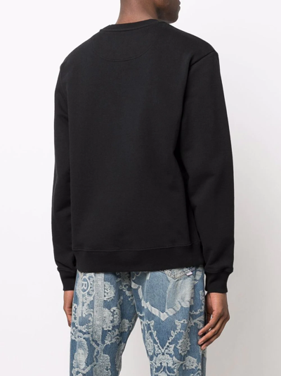 Shop Martine Rose Slogan-print Sweatshirt In Schwarz