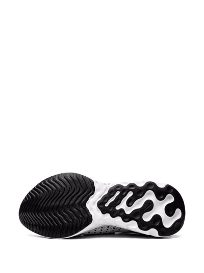 Shop Nike React Phantom Run Flyknit "white/black/pure Platinum" Sneakers