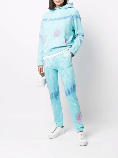 Shop Zadig & Voltaire Steevy Tie-dye Track Pants In Blau