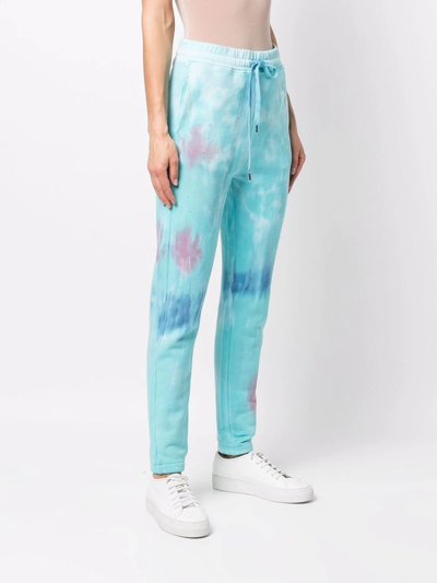 Shop Zadig & Voltaire Steevy Tie-dye Track Pants In Blau