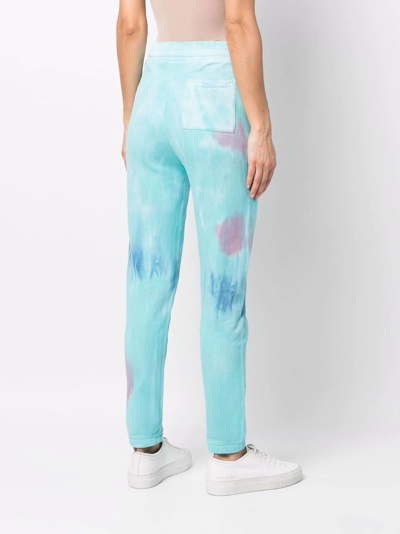 Shop Zadig & Voltaire Steevy Tie-dye Track Pants In Blau