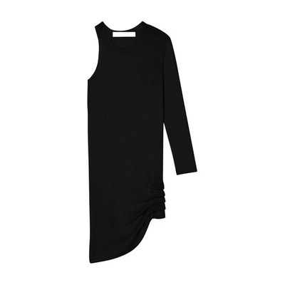 Shop Iro Aurora Asymmetric Dress In Black