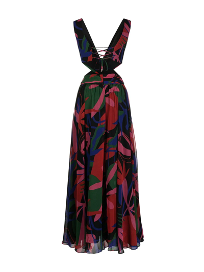 Shop Patbo Tarsila Cut-out Maxi Dress In Rot