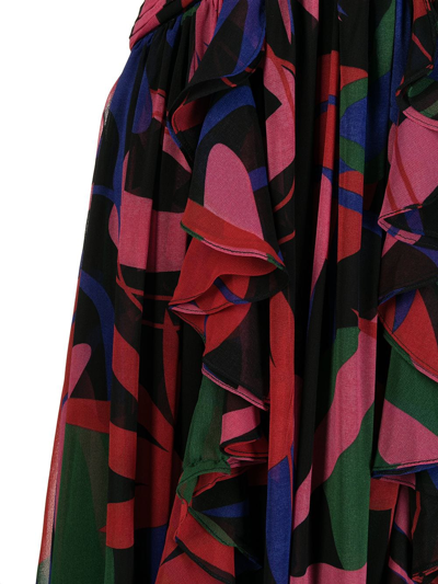 Shop Patbo Tarsila Cut-out Maxi Dress In Rot