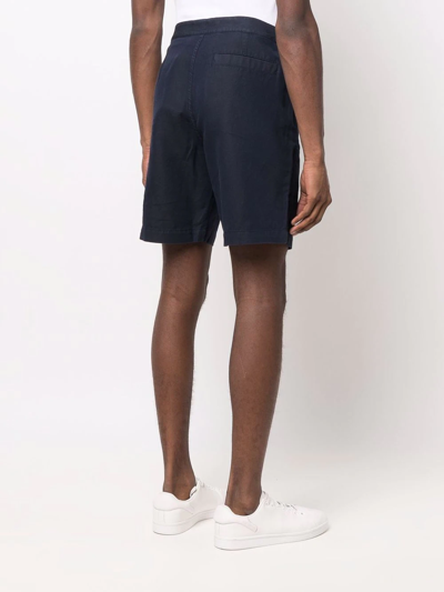 Shop Orlebar Brown Mid-rise Bermuda Shorts In Blau